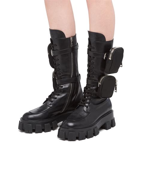 prada bot erkek|prada leather boots.